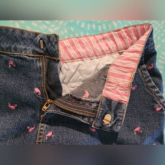 Lily Pulitzer vintage denim skirt with whales size 6 - Picture 5 of 5